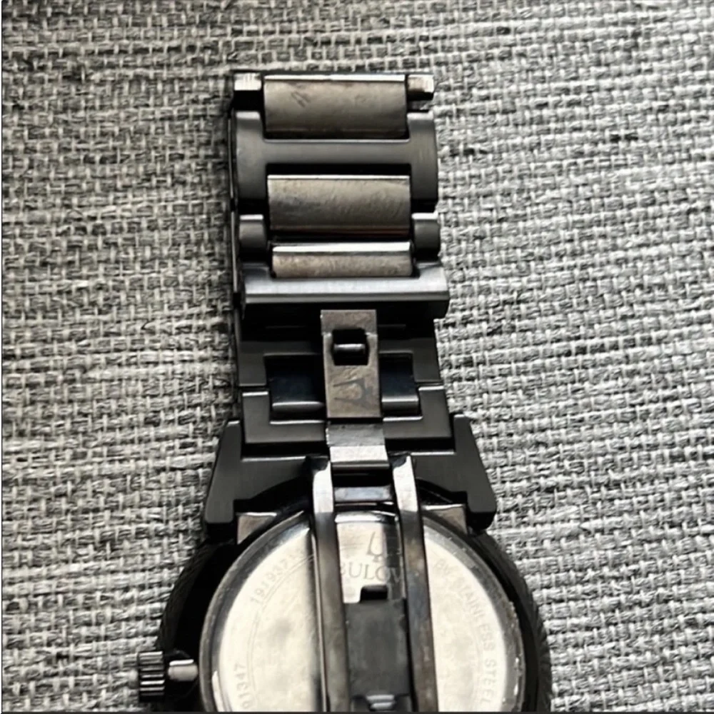 Bulova Men’s Black Diamond Dial Watch
